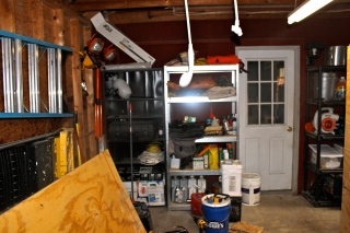 The garage- that doors leads into the mudroom.
